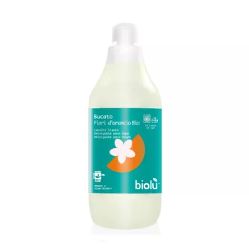 Detergent ecologic pentru rufe albe si colorate cu portocale (1 litru), Biolu