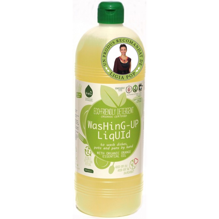 Detergent ecologic pentru spalat vase (1 litru), Biolu Detergent ecologic pentru spalat vase (1 litru), Biolu
