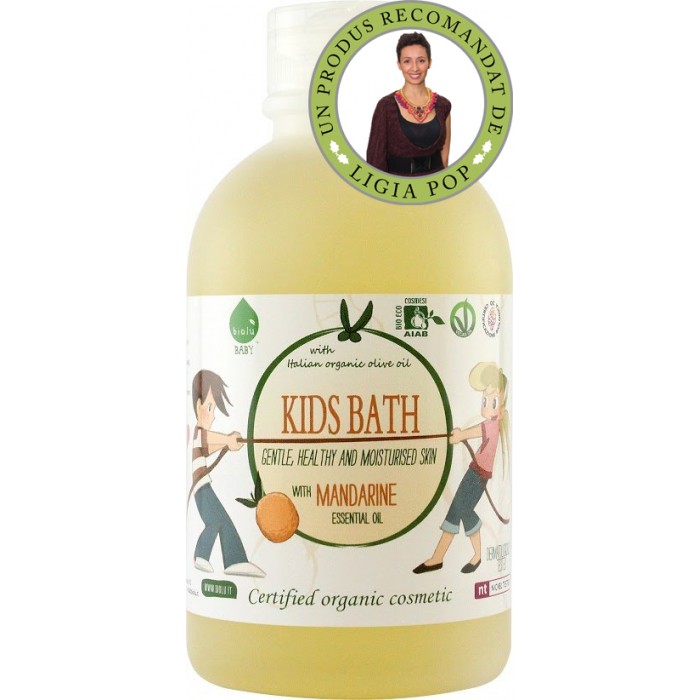 Gel de dus ecologic pentru copii (peste 3 ani) (200 ml), Biolu Gel de dus ecologic pentru copii (peste 3 ani) (200 ml), Biolu