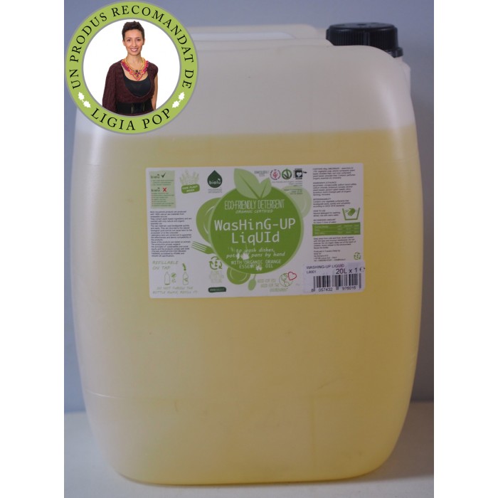 Detergent ecologic vrac pentru spalat vase (20 litru), Biolu Detergent ecologic vrac pentru spalat vase (20 litru), Biolu