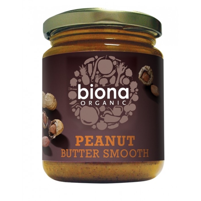 Unt de arahide smooth fara sare bio (250 grame), Biona Unt de arahide smooth fara sare bio (250 grame), Biona