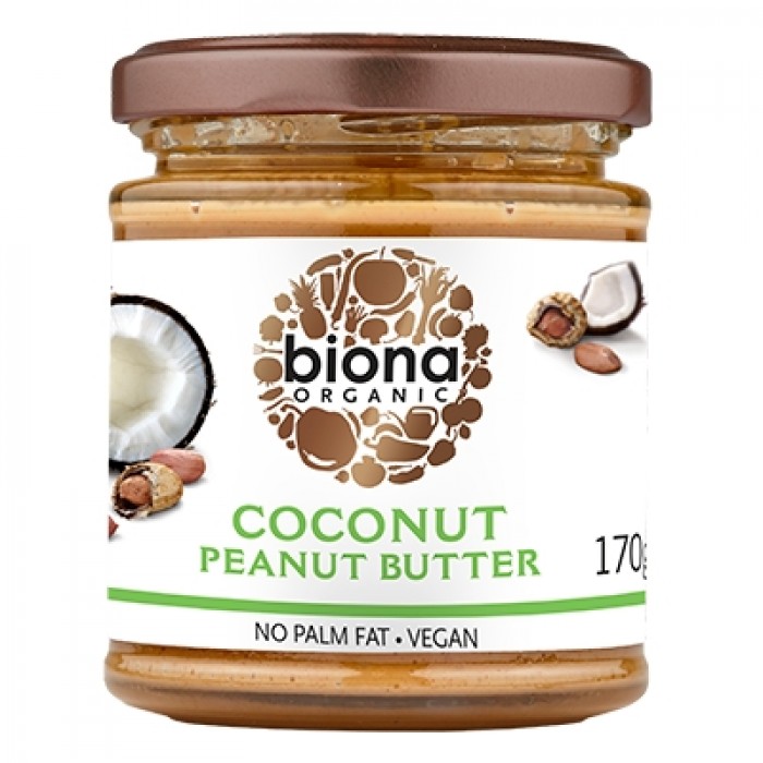 Unt de arahide cu cocos bio (170 grame), Biona Unt de arahide cu cocos bio (170 grame), Biona