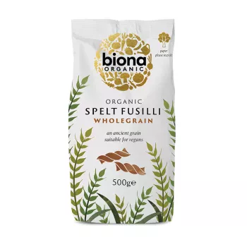 Fusilli din grau spelta integral eco (500 grame), Biona