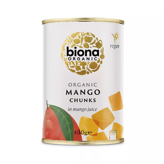 Mango bucati in suc de mango eco (400 grame), Biona Mango bucati in suc de mango eco (400 grame), Biona