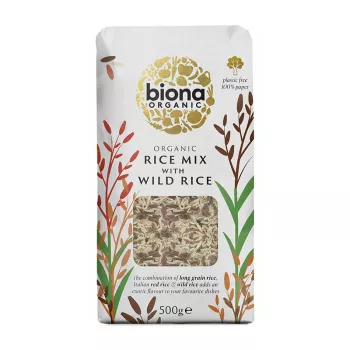 Orez mixt cu orez salbatic bio (500 grame), Biona Orez mixt cu orez salbatic bio (500 grame), Biona