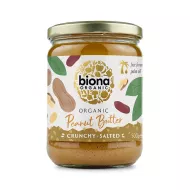 Crema de arahide crunchy cu sare eco (500 grame), Biona
