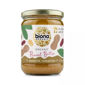 Pasta de arahide smooth fara sare eco (500 grame), Biona Pasta de arahide smooth fara sare eco (500 grame), Biona