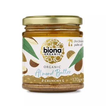Crema tartinabila de migdale crunchy eco (170 grame), Biona Crema tartinabila de migdale crunchy eco (170 grame), Biona