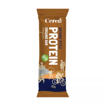 Baton Protein brownie bio, vegan, fara gluten (45 grame), Cerea Baton Protein brownie bio, vegan, fara gluten (45 grame), Cerea
