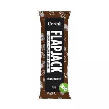Flapjack Brownie, fara gluten, bio (60 grame), Cerea