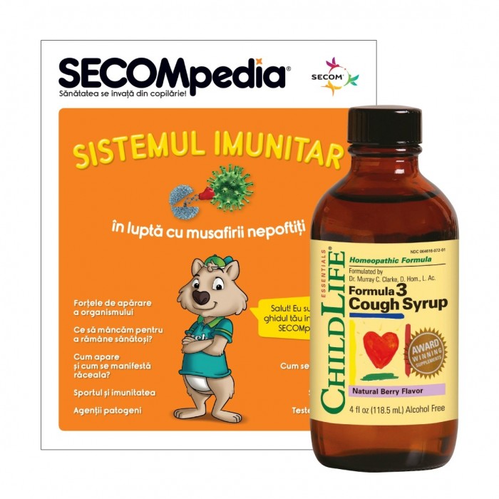 Cough Syrup 118,5ml (gust de fructe), ChildLife Essentials Cough Syrup 118,5ml (gust de fructe), ChildLife Essentials