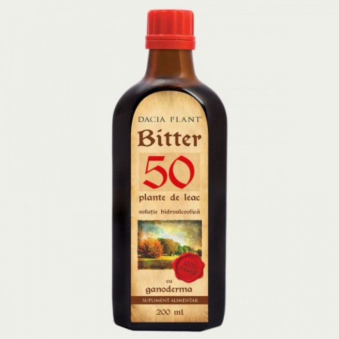 Bitter 50 Plante cu Ganoderma (200 ml), Dacia Plant Bitter 50 Plante cu Ganoderma (200 ml), Dacia Plant