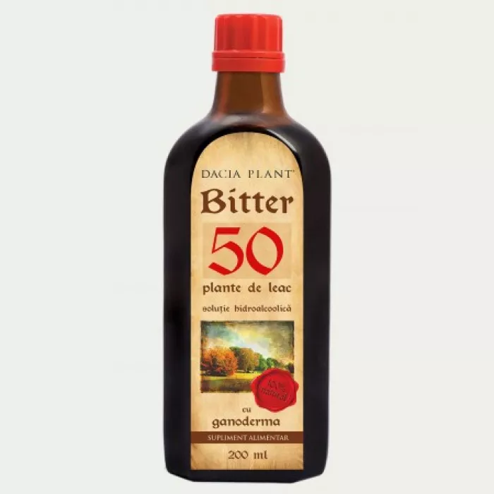 Bitter 50 Plante cu Ganoderma (200 ml), Dacia Plant Bitter 50 Plante cu Ganoderma (200 ml), Dacia Plant