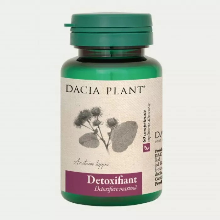 Detoxifiant (60 comprimate), Dacia Plant Detoxifiant (60 comprimate), Dacia Plant