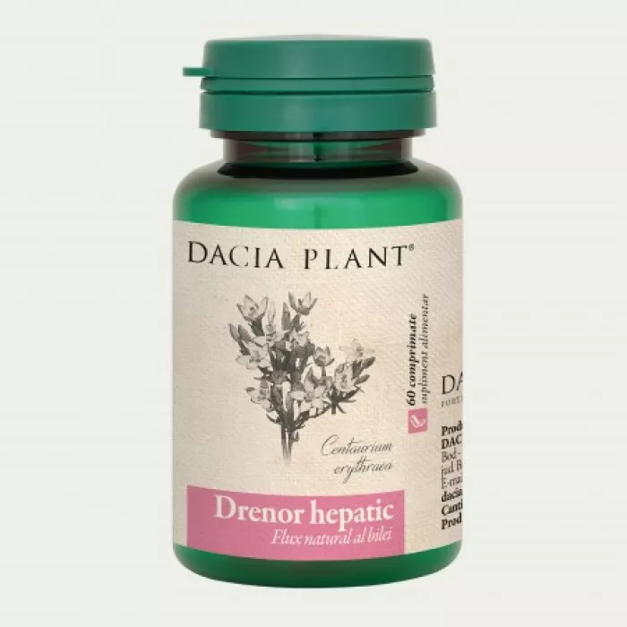 Drenor hepatic (60 comprimate), Dacia Plant Drenor hepatic (60 comprimate), Dacia Plant