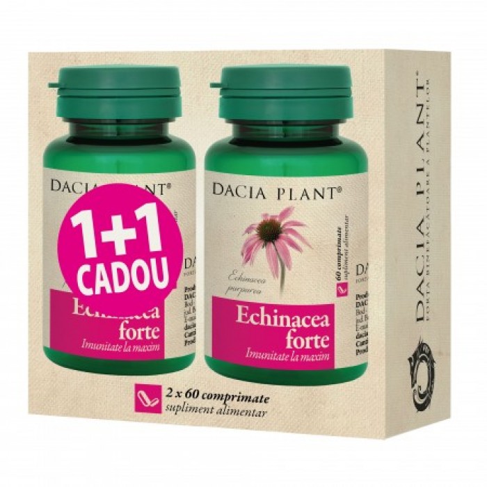 Promo Echinacea Forte (60 comprimate) 1+1 Gratuit, Dacia Plant Promo Echinacea Forte (60 comprimate) 1+1 Gratuit, Dacia Plant