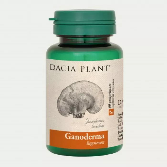 Ganoderma (60 comprimate), Dacia Plant Ganoderma (60 comprimate), Dacia Plant