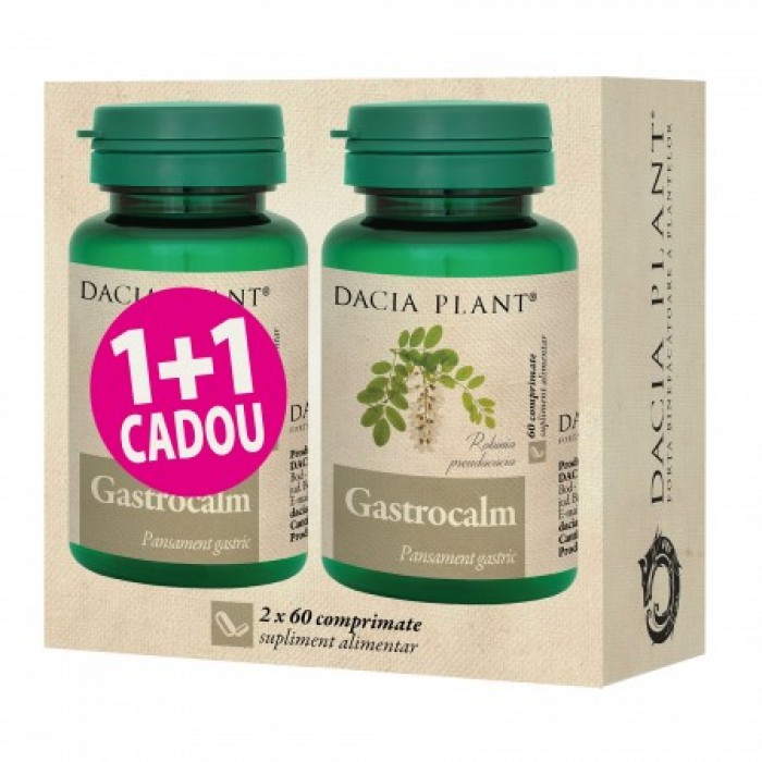 Promo Gastrocalm (60 comprimate) 1+1 Gratuit, Dacia Plant Promo Gastrocalm (60 comprimate) 1+1 Gratuit, Dacia Plant