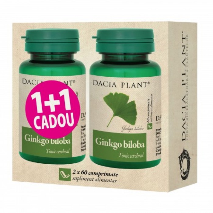 Promo Ginkgo biloba (60 comprimate) 1+1 Gratuit, Dacia Plant Promo Ginkgo biloba (60 comprimate) 1+1 Gratuit, Dacia Plant