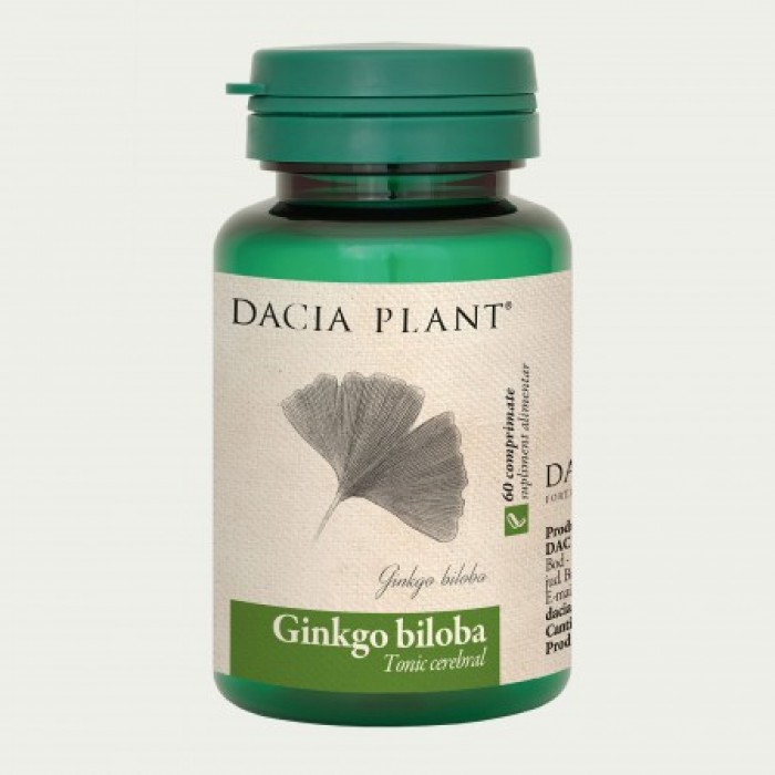 Ginkgo biloba (60 comprimate), Dacia Plant Ginkgo biloba (60 comprimate), Dacia Plant
