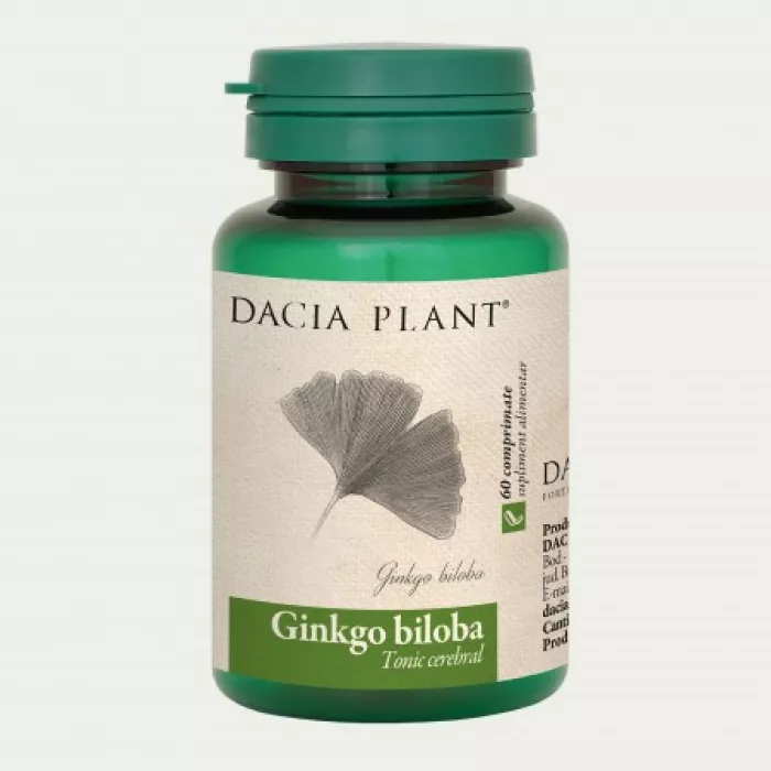 Ginkgo biloba (60 comprimate), Dacia Plant Ginkgo biloba (60 comprimate), Dacia Plant