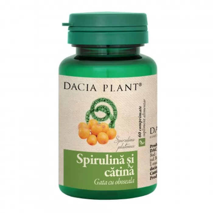 Spirulina cu catina (60 comprimate), Dacia Plant Spirulina cu catina (60 comprimate), Dacia Plant