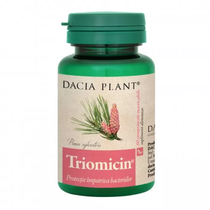 Triomicin (60 comprimate masticabile), Dacia Plant Triomicin (60 comprimate masticabile), Dacia Plant