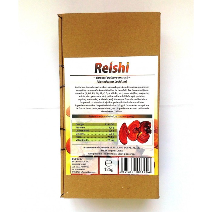 Ciuperci Reishi pudra (100 grame) Ciuperci Reishi pudra (100 grame)