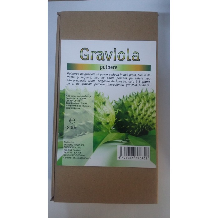 Graviola pulbere (200 grame) Graviola pulbere (200 grame)
