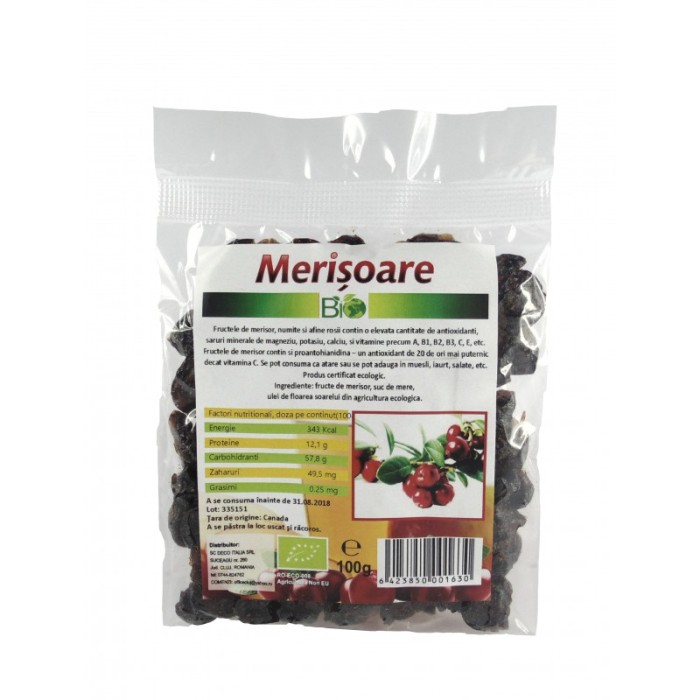 Merisoare cu suc de mere (150 grame) Merisoare cu suc de mere (150 grame)