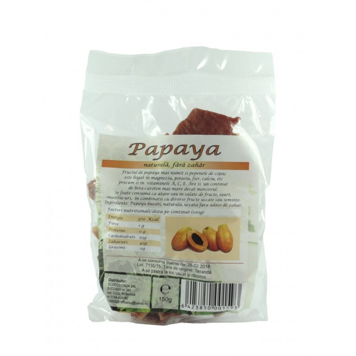 Papaya bucati (150 grame) Papaya bucati (150 grame)