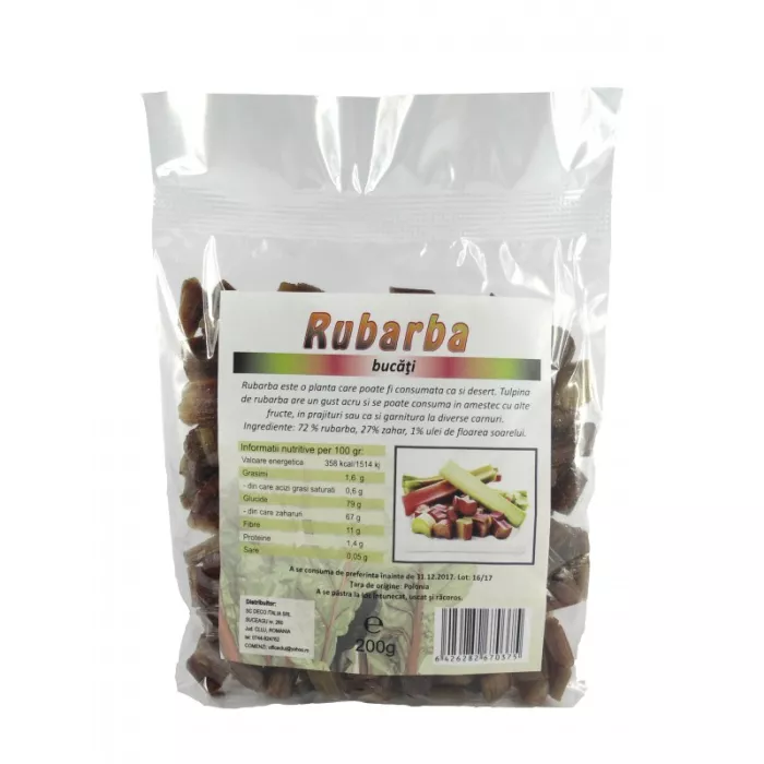 Rubarba zaharisita (200 grame) Rubarba zaharisita (200 grame)