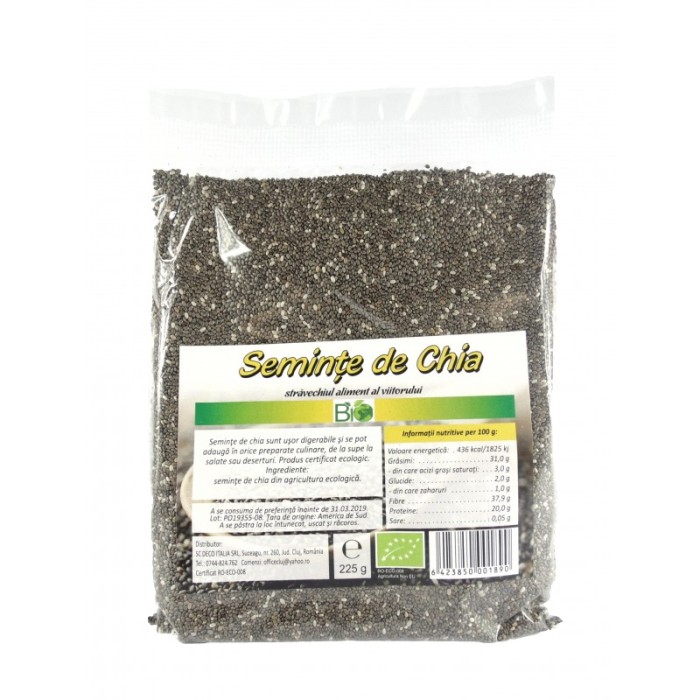 Seminte de chia bio eco (225g) Seminte de chia bio eco (225g)
