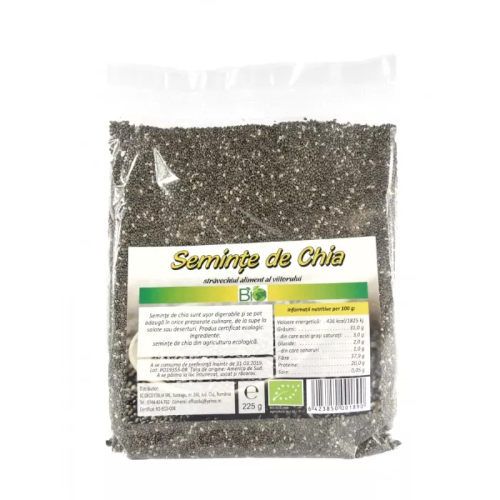 Seminte de chia bio eco (225g) Seminte de chia bio eco (225g)