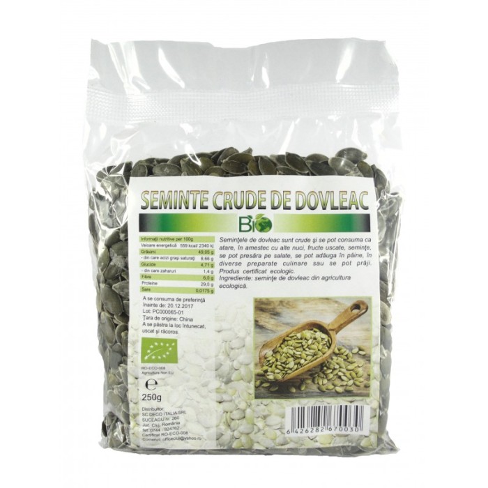 Seminte de dovleac RAW (250 grame) Seminte de dovleac RAW (250 grame)