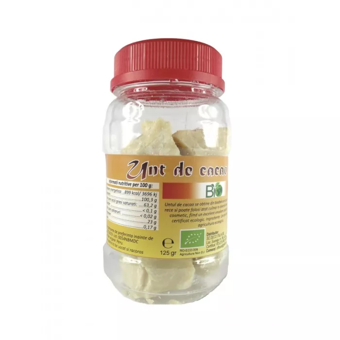 Unt bio de cacao (125 grame) Unt bio de cacao (125 grame)