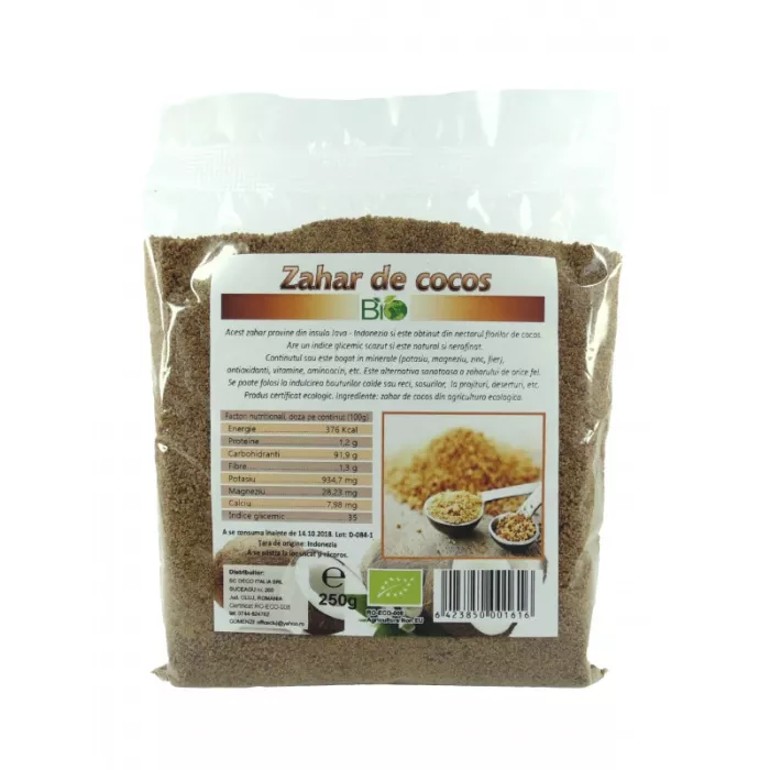 Zahar din nectar de flori de cocos (500 grame) Zahar din nectar de flori de cocos (500 grame)