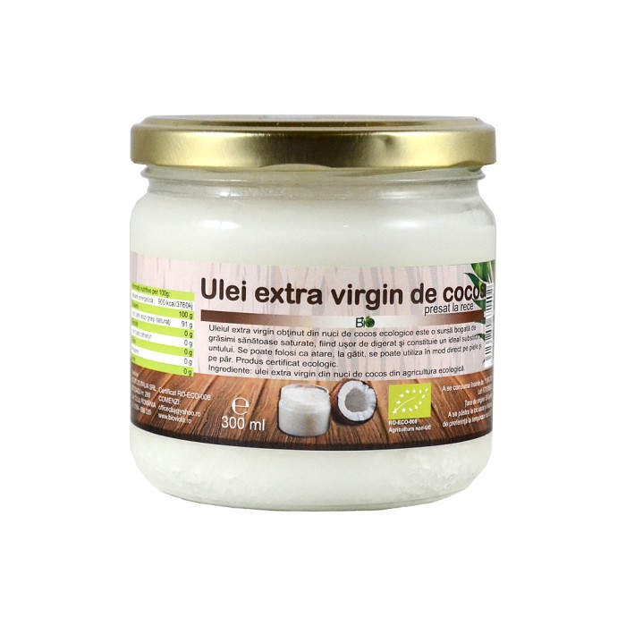 Ulei de cocos extra virgin (300 ml) Ulei de cocos extra virgin (300 ml)