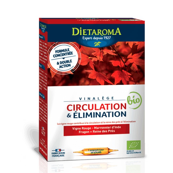 Circulatie si Eliminare (20 fiole x 10 ml), Dietaroma Circulatie si Eliminare (20 fiole x 10 ml), Dietaroma