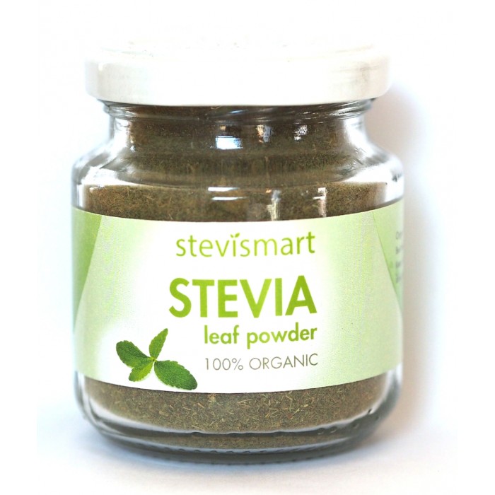 Stevia frunze macinate (pudra) bio (50 grame), Dragon Superfoods Stevia frunze macinate (pudra) bio (50 grame), Dragon Superfoods