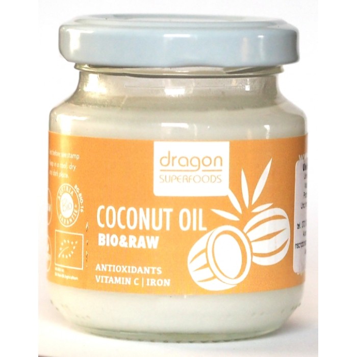 Ulei de cocos virgin presat la rece bio (100ml), Dragon Superfoods Ulei de cocos virgin presat la rece bio (100ml), Dragon Superfoods