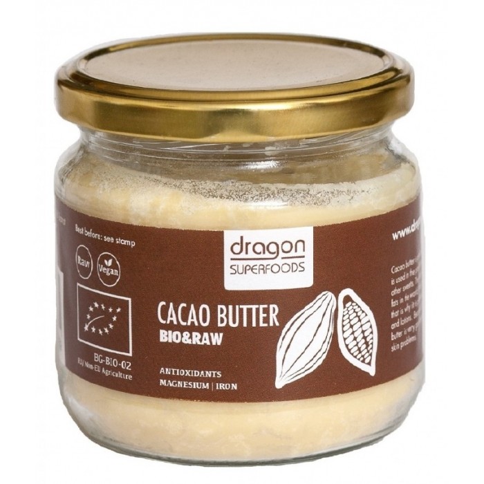 Unt de cacao raw criollo bio (100 g), Dragon Superfoods Unt de cacao raw criollo bio (100 g), Dragon Superfoods