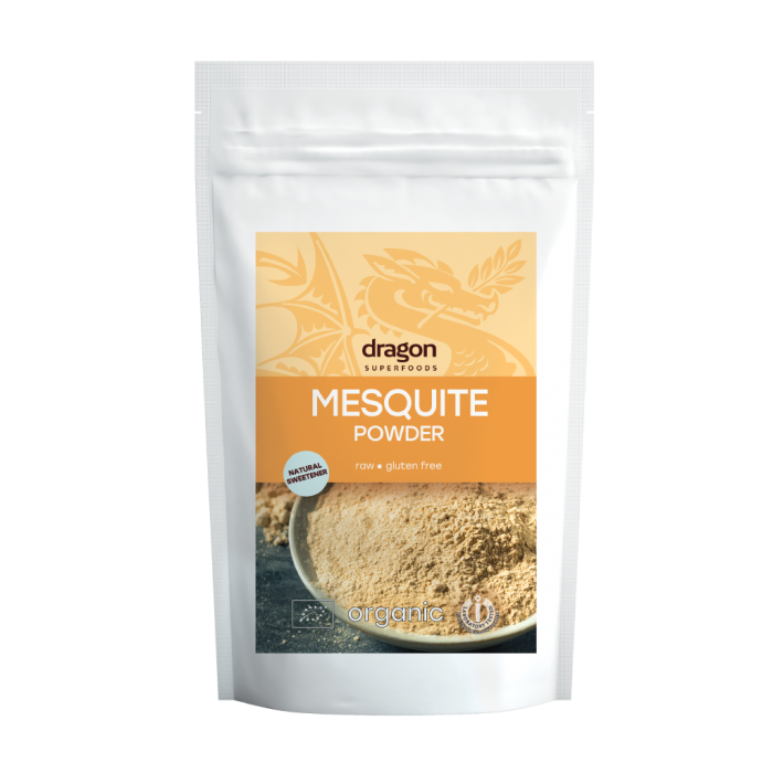 Mesquite pulbere bio (200 grame), Dragon Superfoods Mesquite pulbere bio (200 grame), Dragon Superfoods