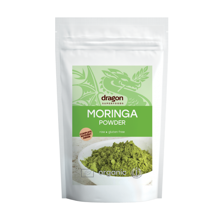 Moringa pudra bio (200 grame), Dragon Superfoods Moringa pudra bio (200 grame), Dragon Superfoods