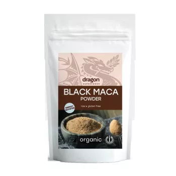 Maca neagra pudra raw eco (100 grame), Dragon Superfoods Maca neagra pudra raw eco (100 grame), Dragon Superfoods
