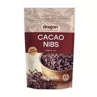 Miez din boabe de cacao eco (200 grame), Dragon Superfoods Miez din boabe de cacao eco (200 grame), Dragon Superfoods