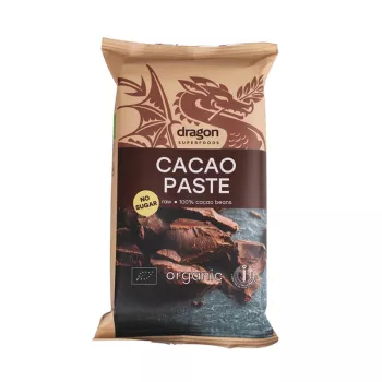 Pasta de cacao raw eco (180 grame), Dragon Superfoods Pasta de cacao raw eco (180 grame), Dragon Superfoods