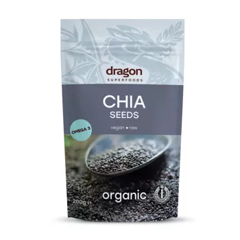 Seminte de chia eco (200 grame), Dragon Superfoods Seminte de chia eco (200 grame), Dragon Superfoods