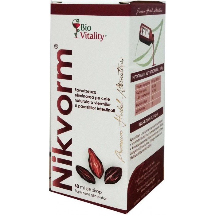 Nikvorm sirop (60 ml), Bio Vitality Nikvorm sirop (60 ml), Bio Vitality