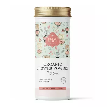 Gel de dus pudra pentru copii, pepene galben bio (90 grame), Eliah Sahil